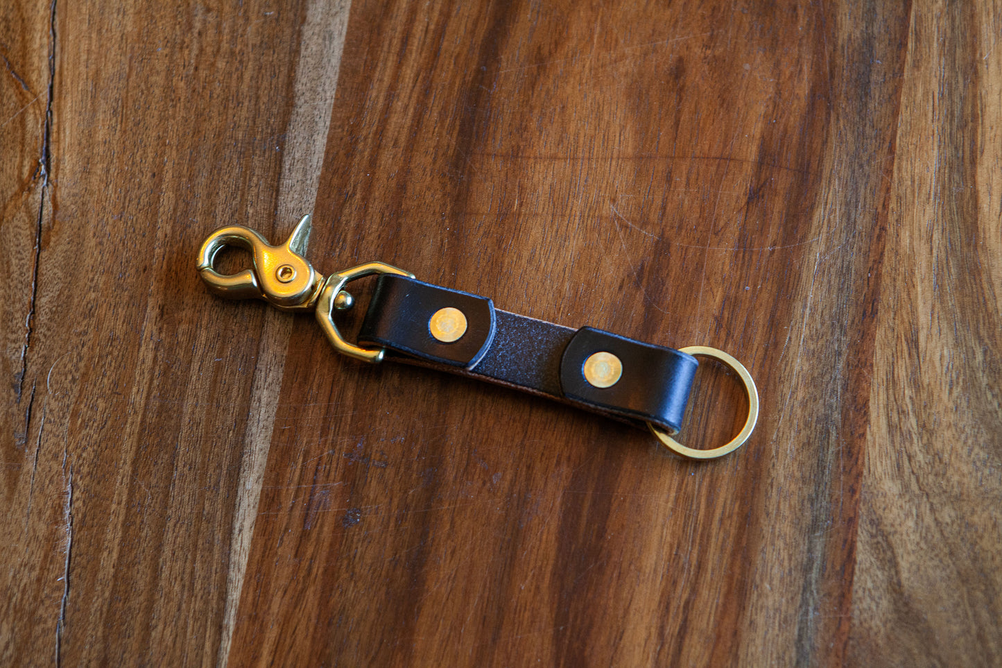 Black Bridle Simple Belt Loop Keychain