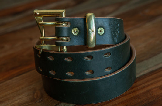 Dark Olive Teacore J&FJ Oak Bark Harness Belt